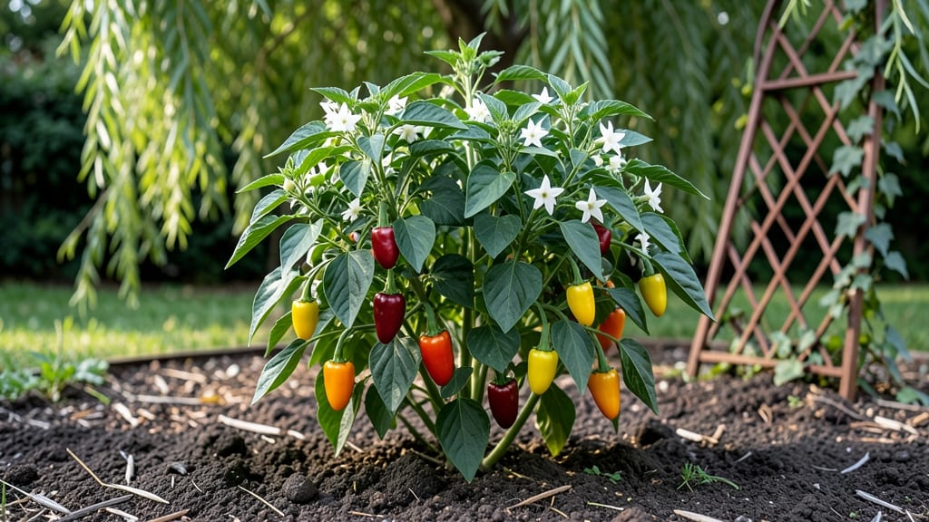 Sweety Drop Peppers: Pole-Trained Heat Tolerance for Year-Round Bounty