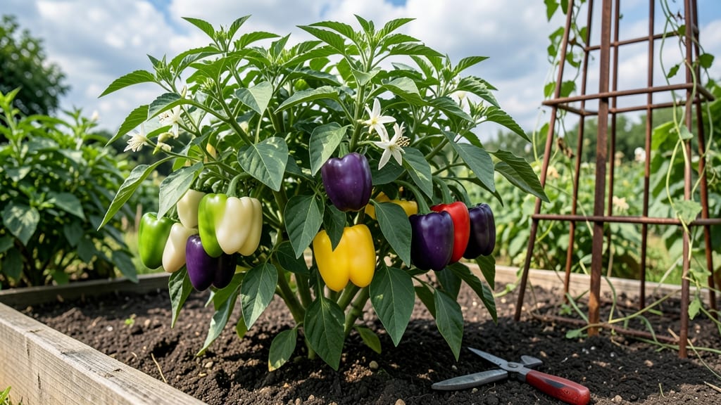 Chinese Five-Color Pepper Plants: Vibrant Harvest in 60 Days