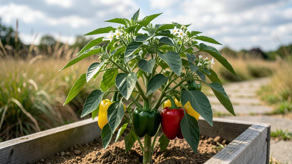 Peppers in Pots: Vertical Garden Abundance in Small Spaces