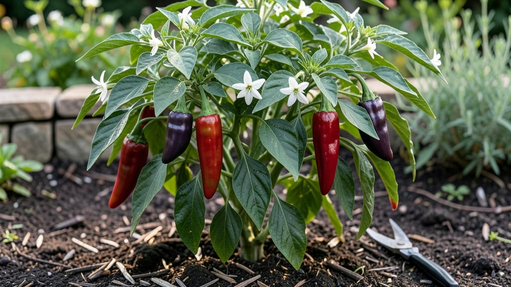 Marconi Pepper Plants: Pole-Trained Heat Mastery in 55 Days