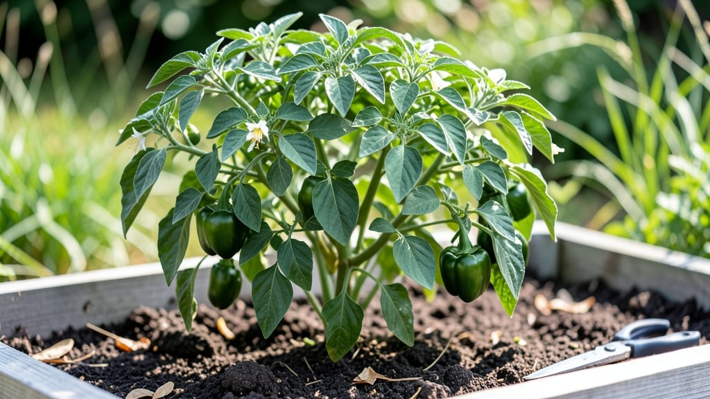 Growing Green Peppers in Pots: Pole-Trained Bounty in Compact Spaces