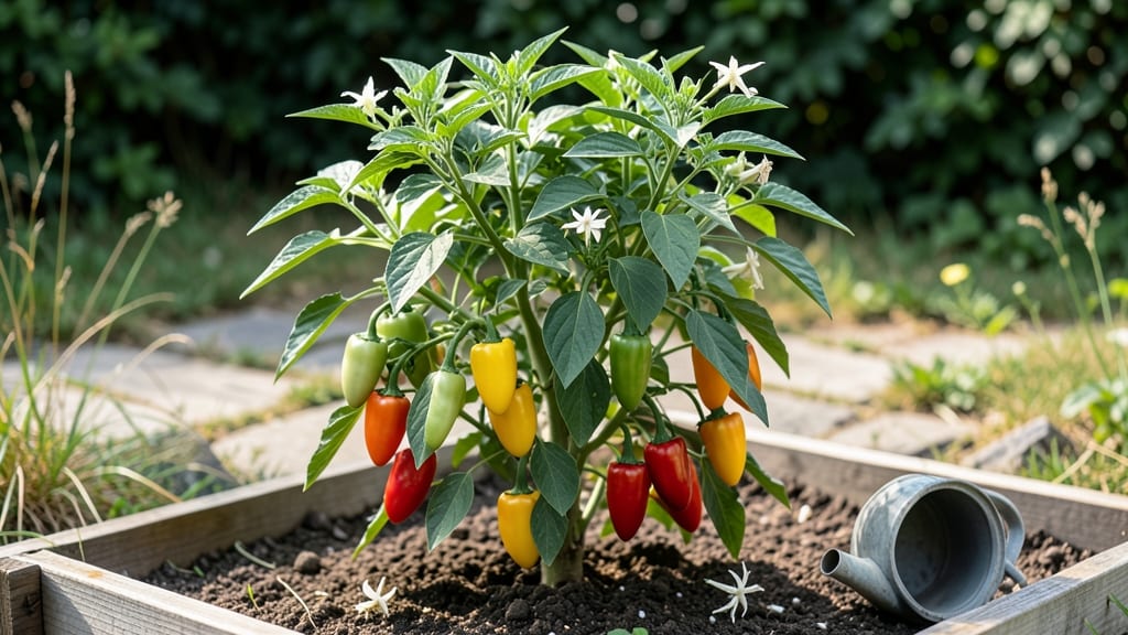 Rezha Macedonian Pepper Growing Guide: Pole-Trained Sweetness Without Bitterness