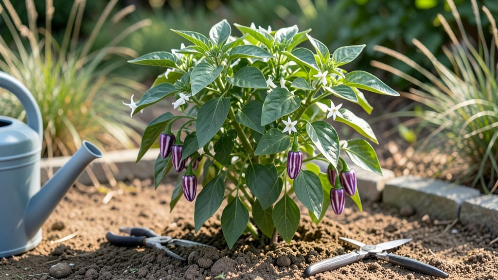 Violet Sparkle Pepper Growing Guide: Vibrant Purple Fruits That Glow Under Light
