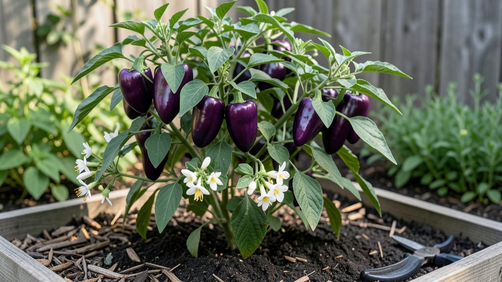 Purple Sweet Pepper Plants: Vibrant Harvests With Minimal Space