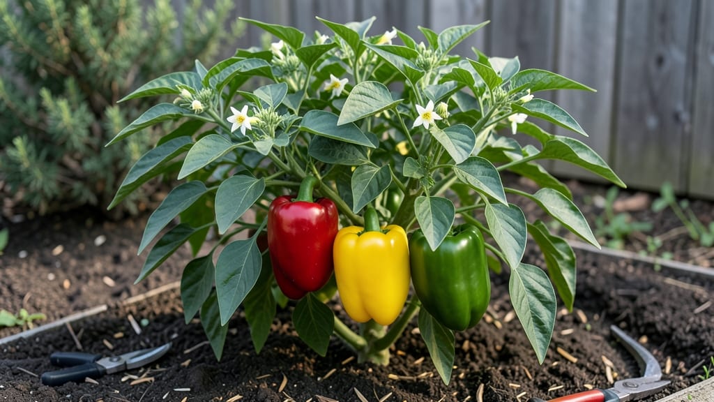 Greenhouse Pepper Production: Pole-Trained Yields in 55 Days