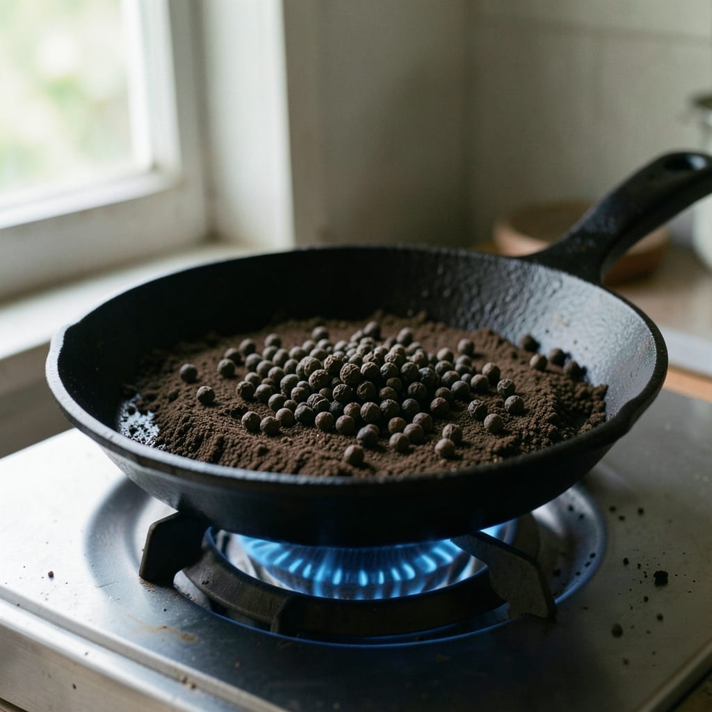 The first pass, in the pan