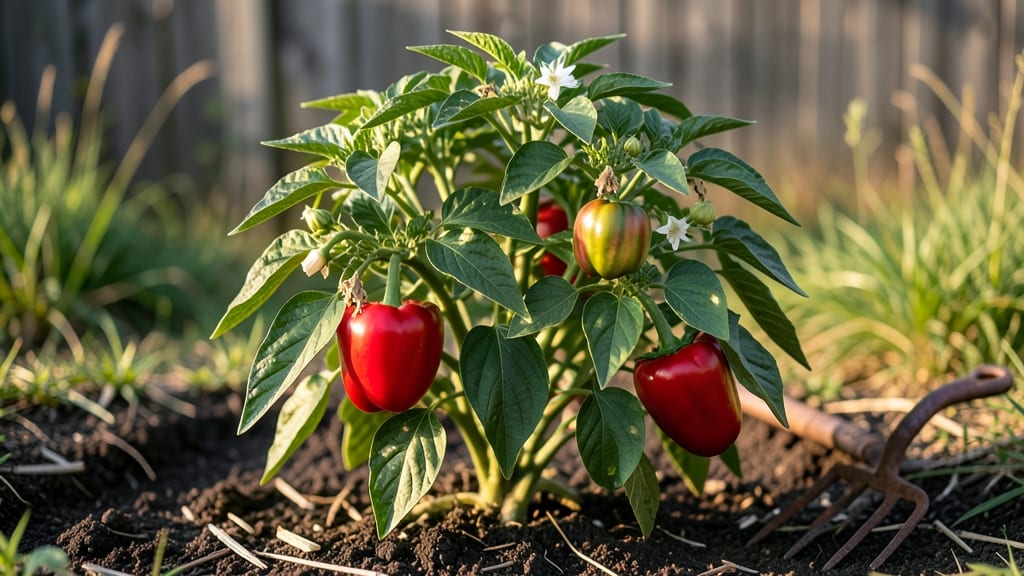 Red Pepper Growing Tips: Pole-Trained Secrets for Bigger Harvests