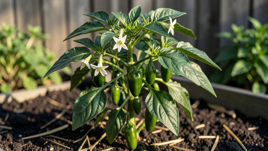 Heirloom Jalapeno Peppers: Pole-Trained Heat in Half the Space