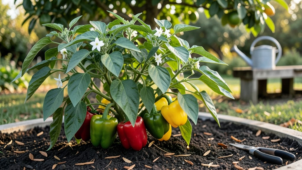 California Wonder Peppers Recipe: Pole-Trained Heat in 55 Days