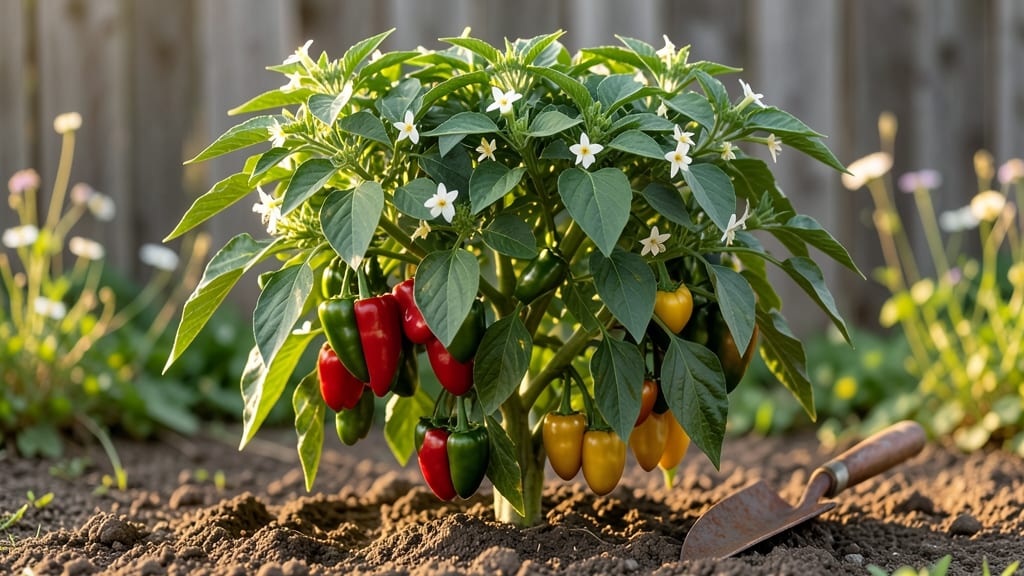 Salsa Garden Peppers: Vertical Trellis Secrets for Compact Gardens