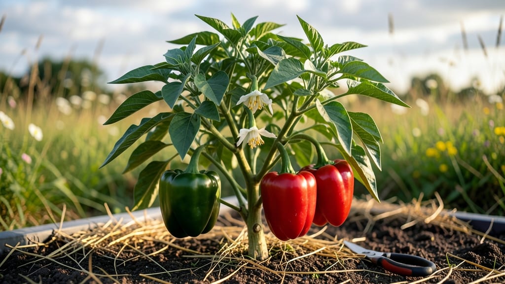 Big Bertha Bell Pepper Growing Guide: Pole-Trained Giants in 60 Days Without Bitter Surprises