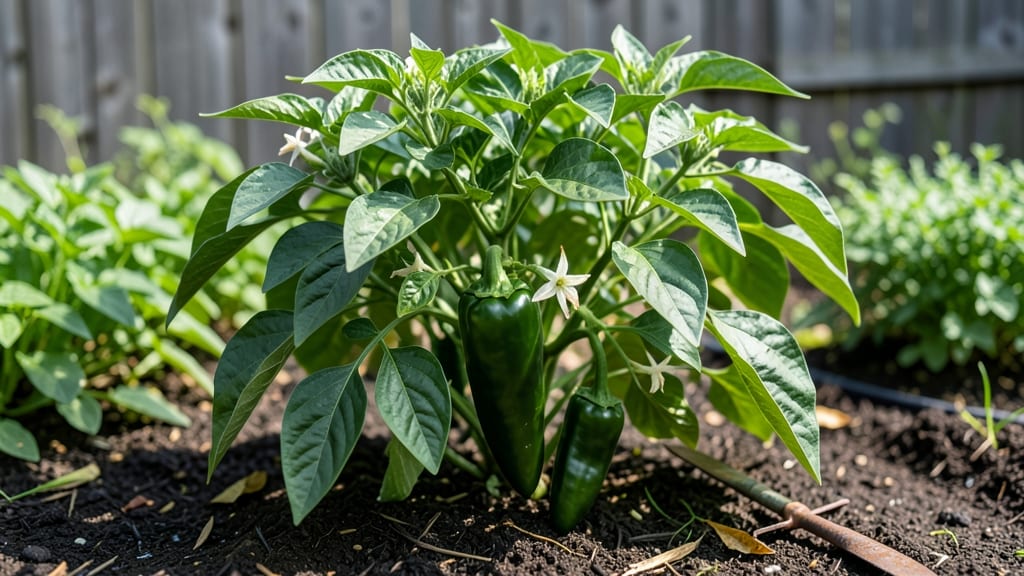 Poblano Pepper Plant: Pole-Trained Spice Garden in 60 Days