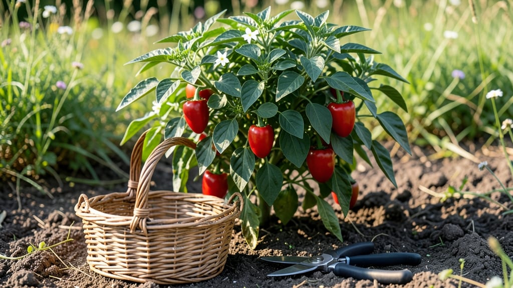 Small Red Pepper Growing Guide: Pole-Trained Heat Tolerance in 60 Days